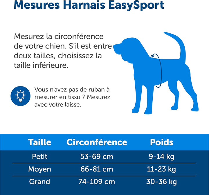 PetSafe EasySport Geschirr, Elastischer Halsausschnitt, Gepolsterter Griff, Für Hunde von 11,3 kg bi