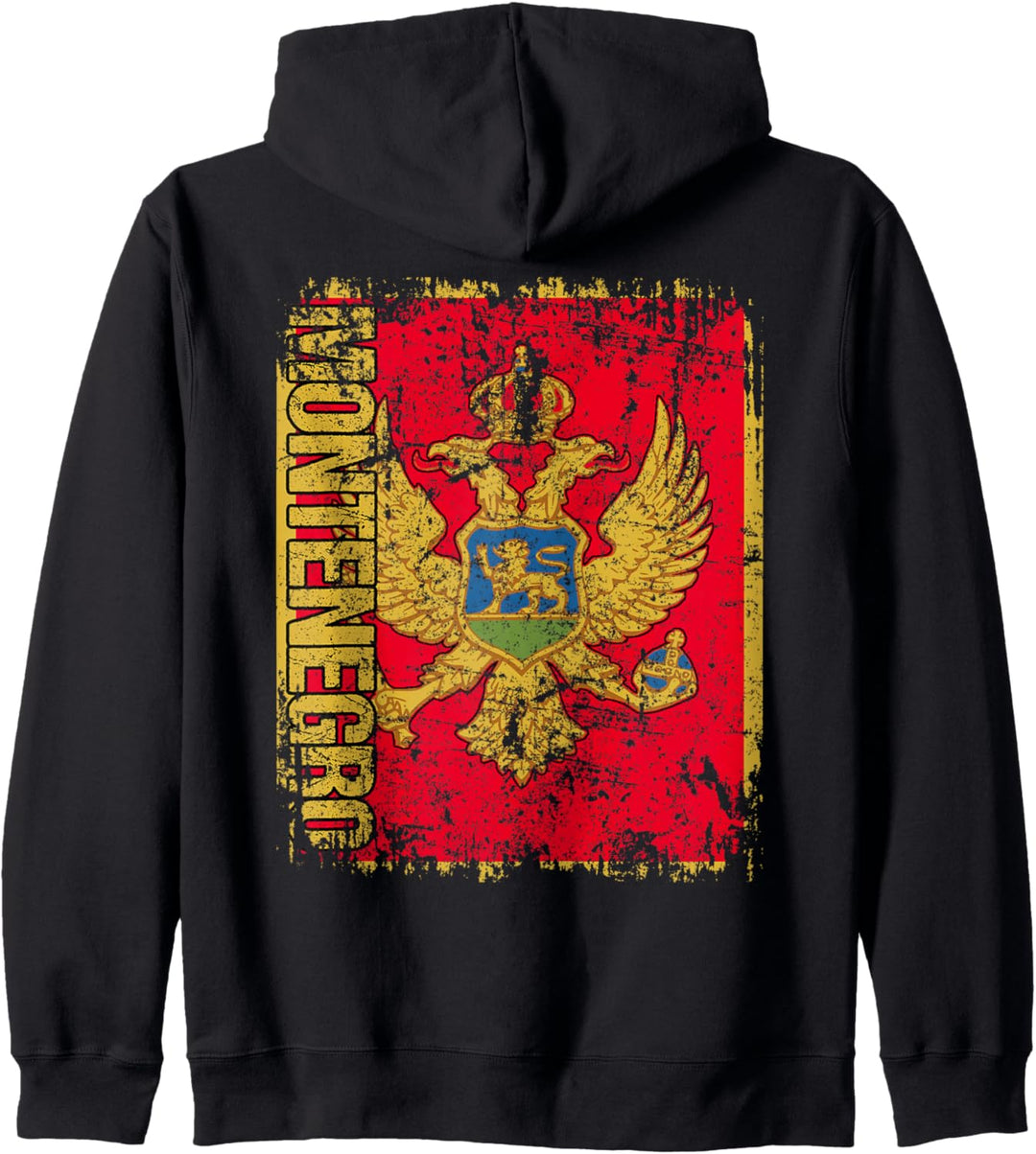 MONTENEGRO Flagge | Damen Herren Kinder | MONTENEGRO Kapuzenjacke