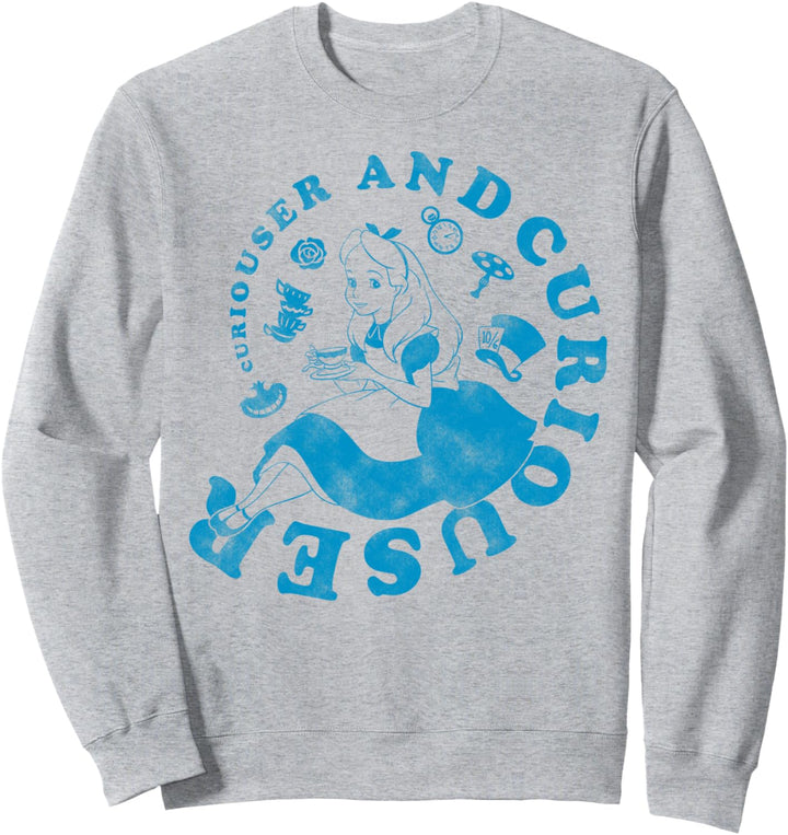 Disney Alice In Wonderland Curiouser And Curiouser Sweatshirt