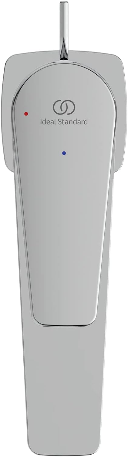 Ideal Standard BC689AA Cerafine D Waschtischarmatur mit Zugknopf-Ablaufgarnitur Auslaufhöhe 104mm ,,
