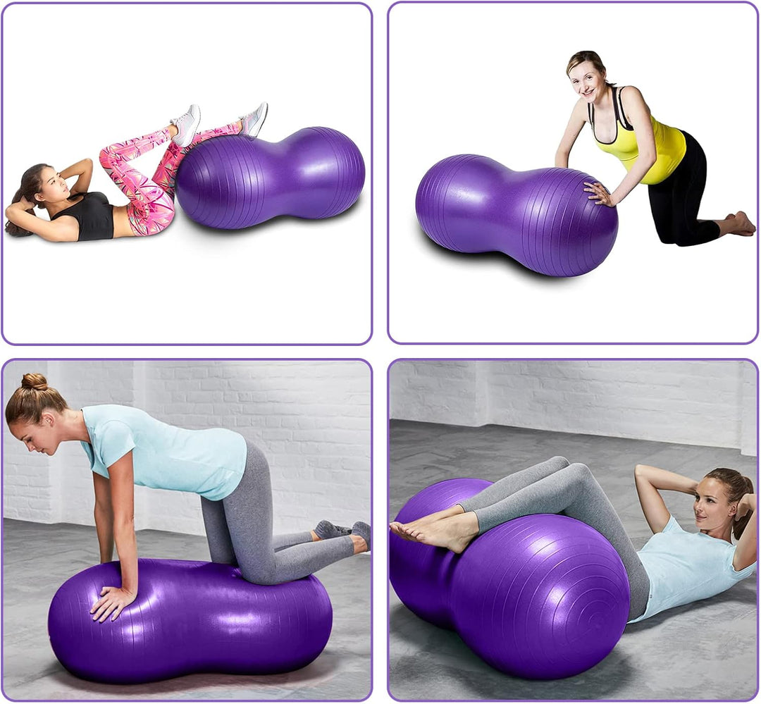 KRUIHAN Erdnuss Geformte Yoga Ball Übung - Hauptsport Turnhallen Gewichtsverlust Balancetraining Phy
