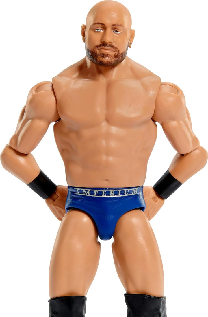 Mattel WWE Actionfigur, 15,2 cm grosses Sammlerstück Giovanni Vinci mit 10 Gelenkpunkten &amp; lebensech