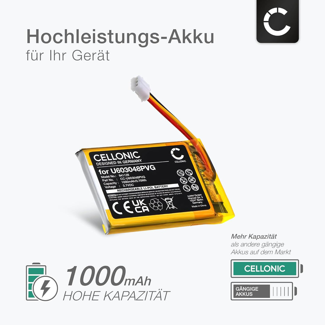 CELLONIC® Ersatz Akku U603048PVG kompatibel mit Astro Gaming C40 TR Wireless Controller Ersatzakku 1