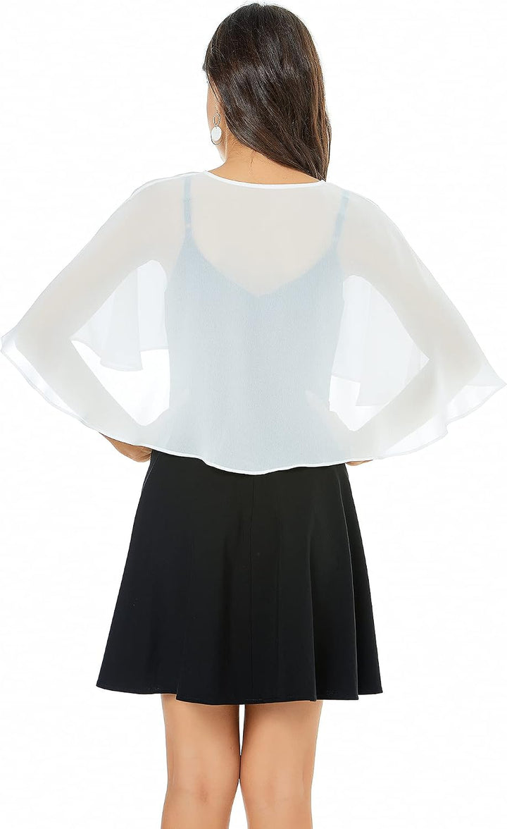 Damen No Classic Einheitsgrösse Chiffon, elfenbeinfarben, Einheitsgrösse Chiffon, elfenbeinfarben