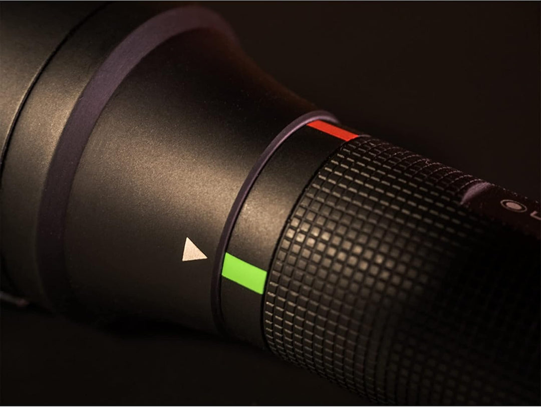 Ledlenser P6R Core QC LED Taschenlampe, Multicolor-LED (weiss, rot, grün, blau), aufladbar mit 18650