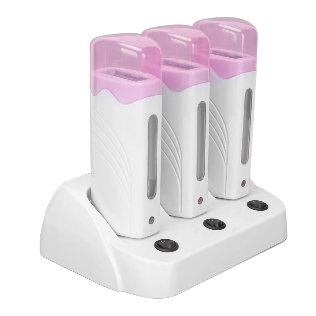 Wax Heater mit Drei Walzen, 40 W – Haarentfernungsset FüR SchöNheitssalons