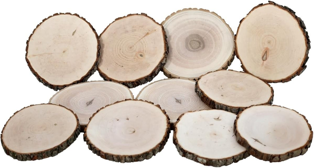 Rindenbrett Esche rund - Rindenscheibe Baumscheibe geschliffen Holzbrett, Brettgrösse:Ø ca. 22cm, Ø