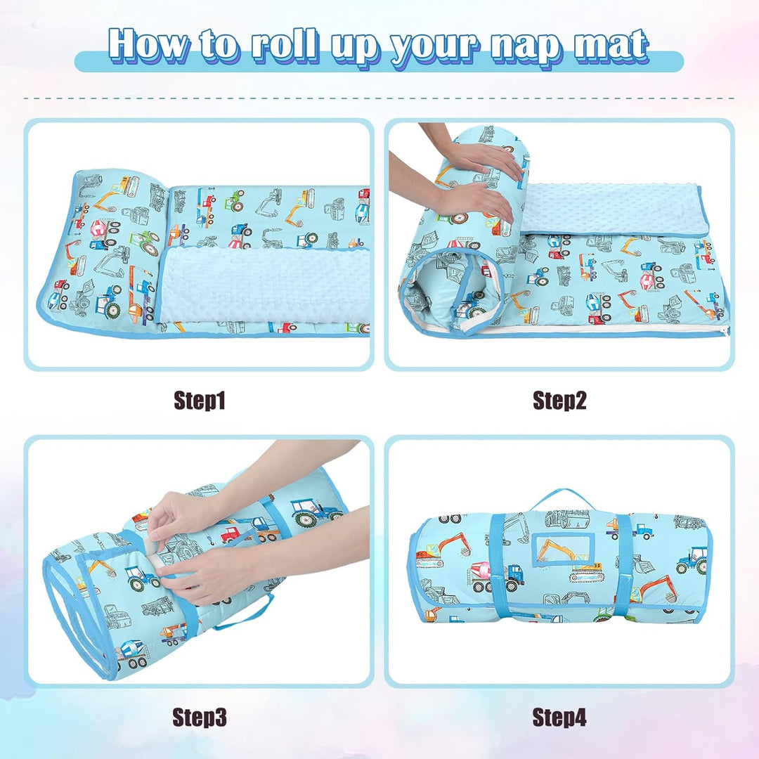 Schlafsack Kinder,Warm Kinderschlafsack mit Kissen Abnehmbar und Decke für Mädchen Jungen, Faltbare