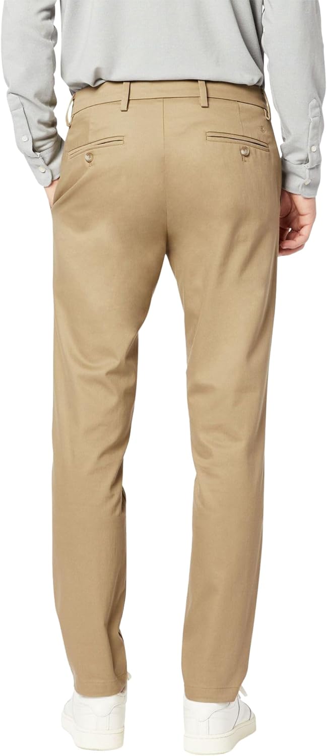 Dockers Herren Signature Khaki Slim Fit Chino 40W / 34L British Khaki, 40W / 34L British Khaki