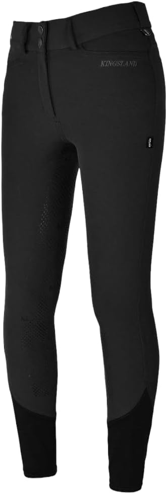 Kingsland Damen Reithose Silikon Vollbesatz KLKadi E-Tec schwarz 42 Navy, 42 Navy