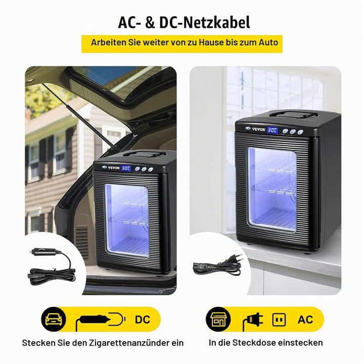 Happybuy Reptile Incubator 25L Scientific Lab Incubator Kühlen und Heizen 5-60 °C 12V / 110V Arbeit