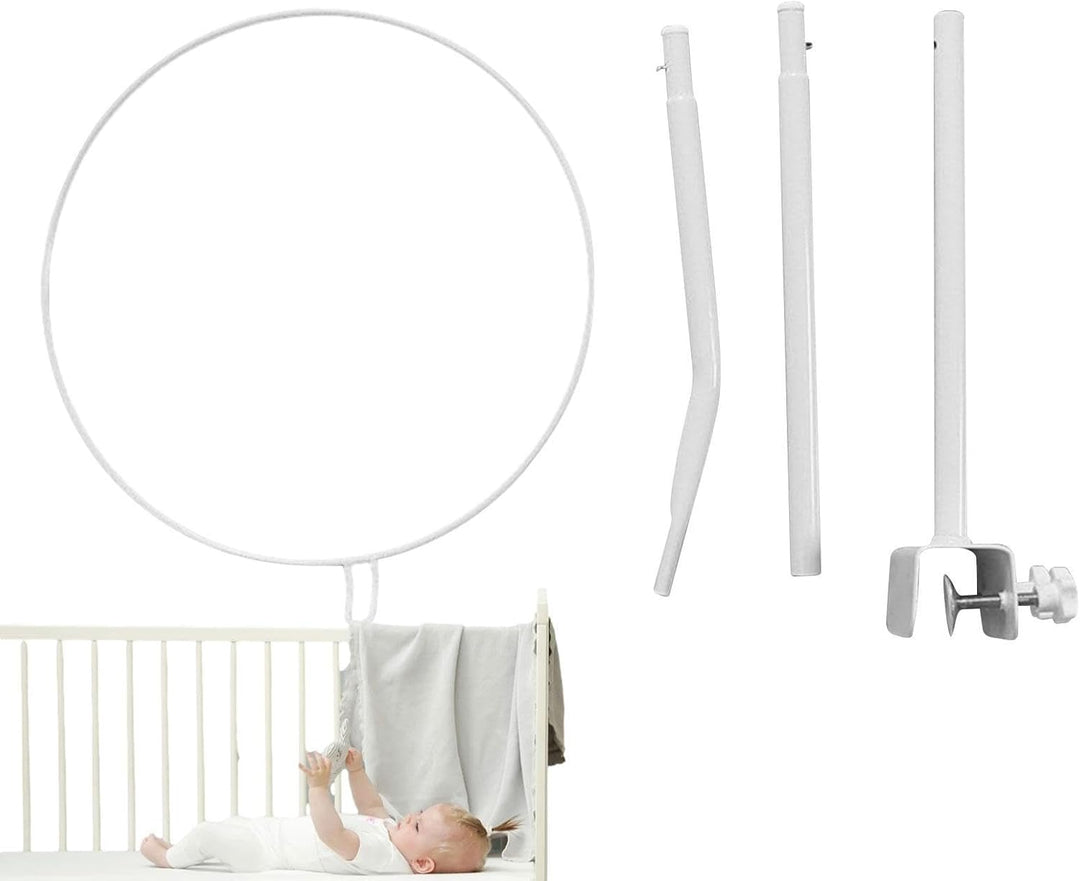 Himmelständer für Kinderbett,Robuster und Abnehmbarer 5-stufiger Baldachinhalter | Baldachin für Kin
