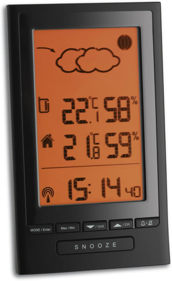 TFA Dostmann 35.1122 Modus Plus Funk-Wetterstation, Wettervorhersage, Aussentemperatur, Innentempera