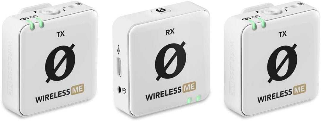 Rode Wireless ME Dual Mikrofon Funksystem Weiss + 2X Interview GO Handadapter + 2X keepdrum Fell-Win