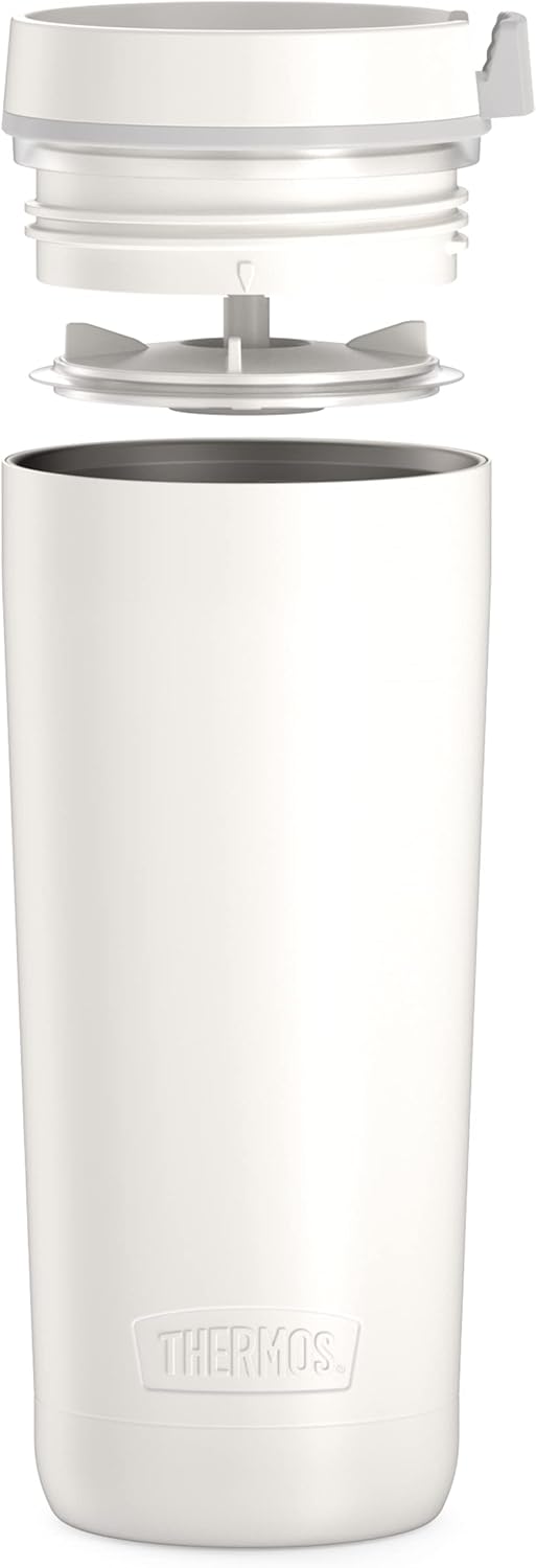 Thermos Guardian Collection Reisebecher, Edelstahl, 530 ml, Weiss 1 Count (Pack of 1) Weiss, 1 Count