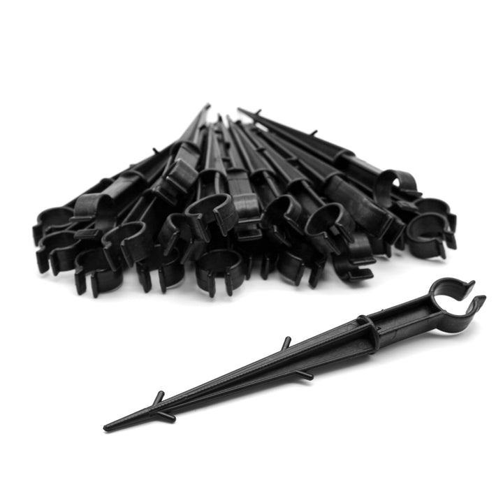 DOJA Barcelona | Schlauch Anker Bewässerung | Packung 50 | 16-20mm Ø | Gartenschlauch U-Halterung |