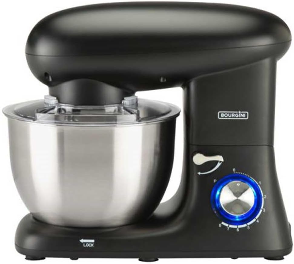 Bourgini Kitchen Chef Plus Grey 5.5L - Küchenmaschine (Schwarz)