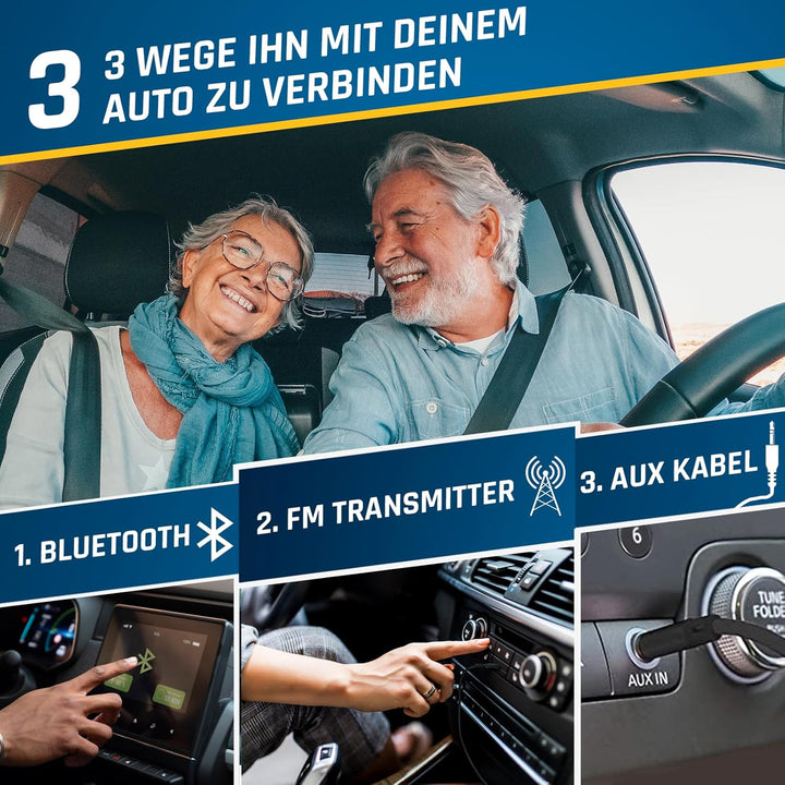 KLIM Discover Mit Kopfhörern + Tragbarer CD-Player Walkman mit langlebigem Akku + Radio FM + Kompati
