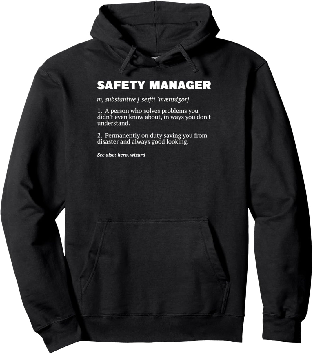 Warnweste Sicherheitsmann Lustig Sicherheitsbeauftragter Pullover Hoodie
