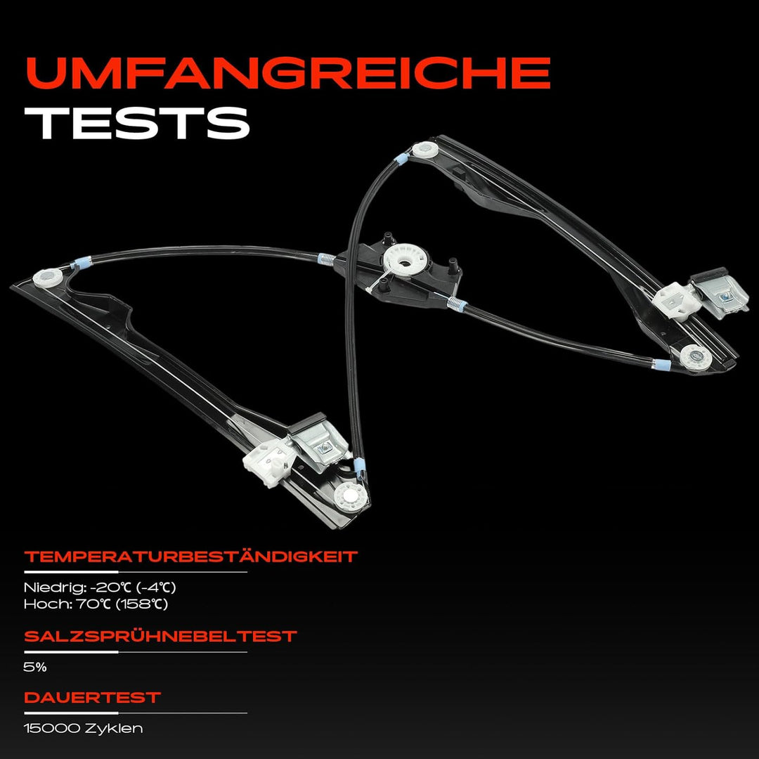 Frankberg Elektrisch Fensterheber Ohne Motor 4/5 Türer Vorne Rechts Kompatibel mit Fabia I 6Y2 6Y3 6