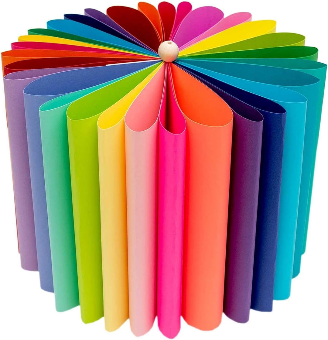 RICO DESIGN Bastelpapier-Block "Rainbow Colours" 30 Blatt