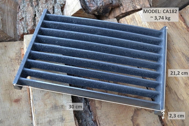 SEZAM 30 x 21 cm (30x21,2cm) Gussrost Ofenrost Ascherost Gussrost verschiedene Durchmesser, Kaminros