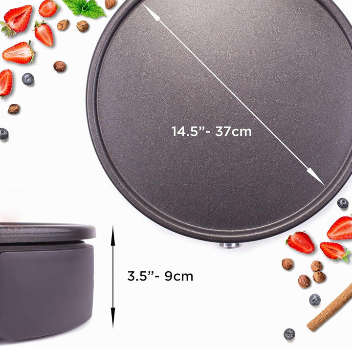 Duronic PM152 Crepe Maker | 1500 Watt | mit 37 cm Antihaftplatte | Teigverteiler, Wender und Messbeh