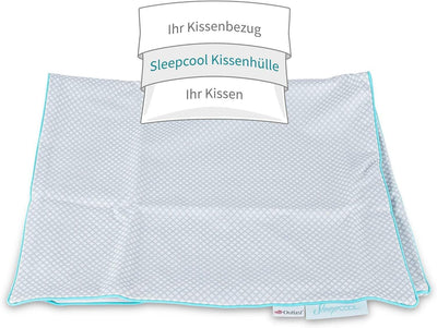 SleepCOOL. Kühlende Kissenhülle 80x80cm COOL.Xtra - Weniger Schwitzen, Weniger Frieren, Besser Schla