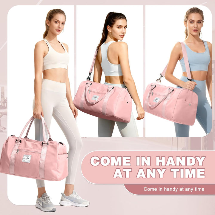 Sport Duffel Bag Damen Herren Sporttasche mit Schuhfach & Nassfach Reisetasche Handgepäck Tasche Spo