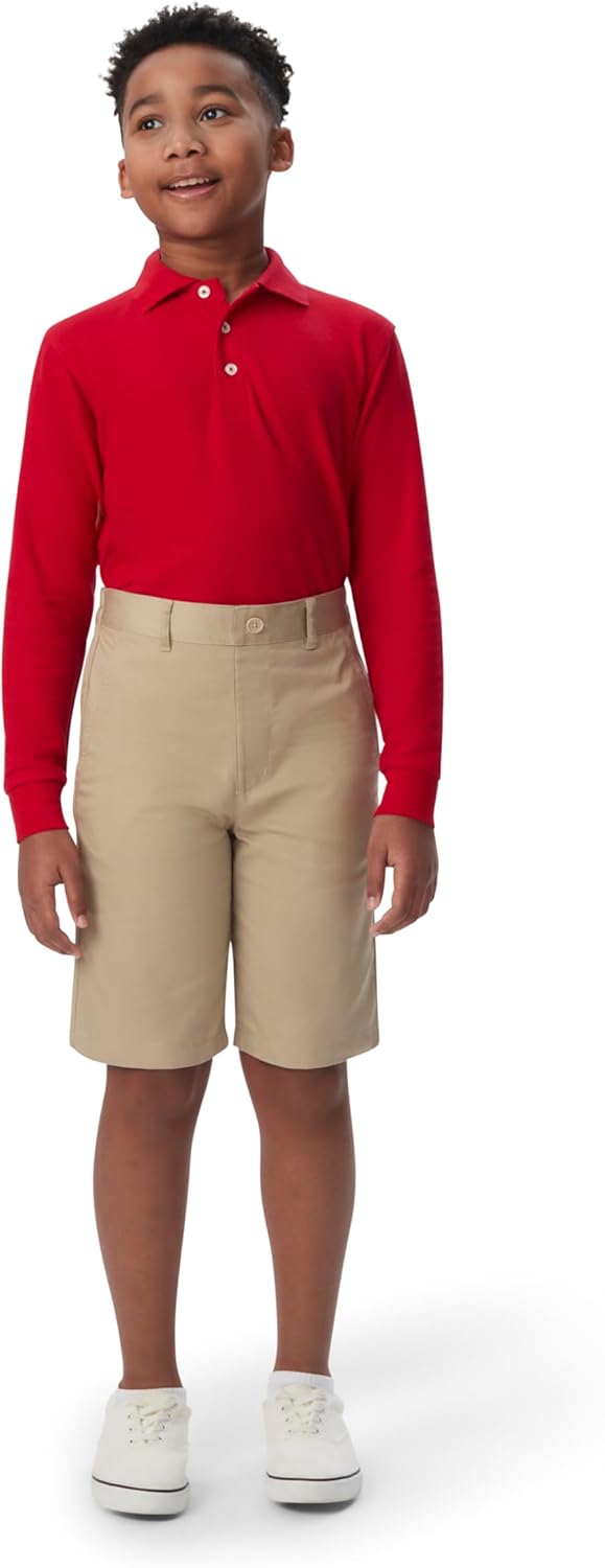 French Toast Boys' Big Pull-On Short, Khaki, 10