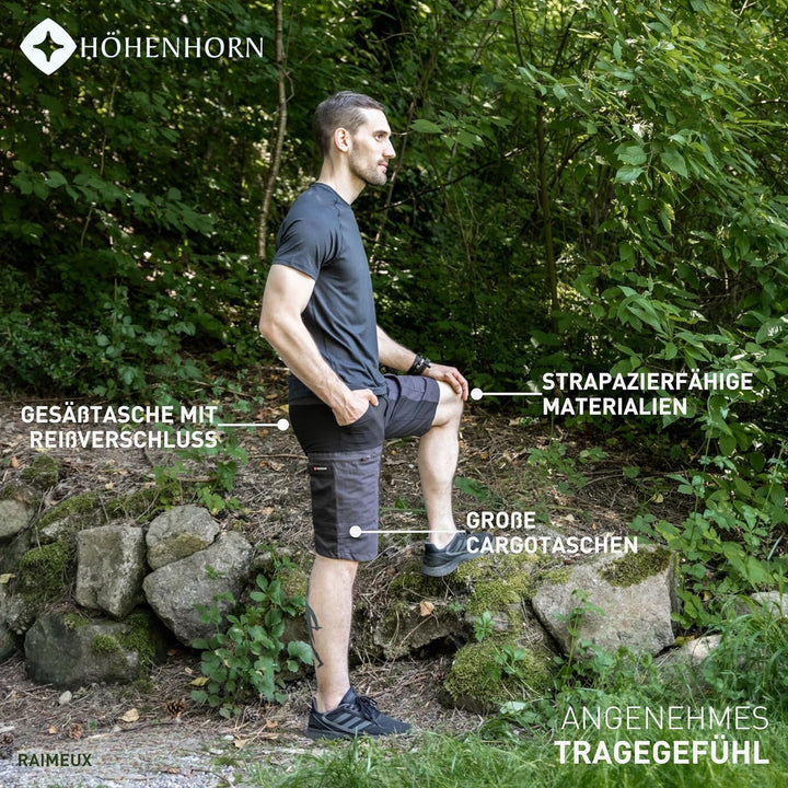 Höhenhorn Raimeux Herren Cargo Short Kurze Hose Arbeitshose Outdoor, Dunkelblau