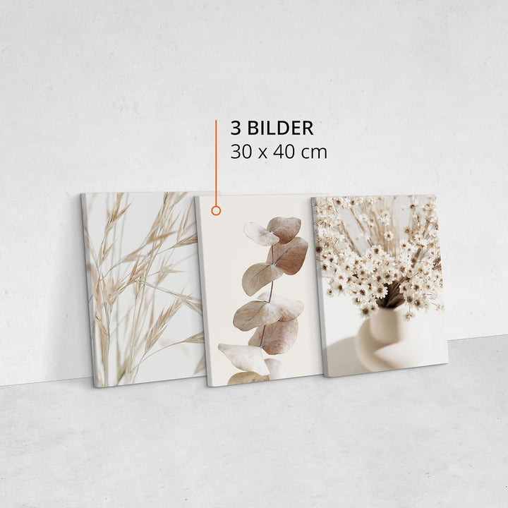 Muralo - Wandbilder Set - Leinwand Bilder Set Aufhängefertig - das Leinwandbilder Set - Bilder für W