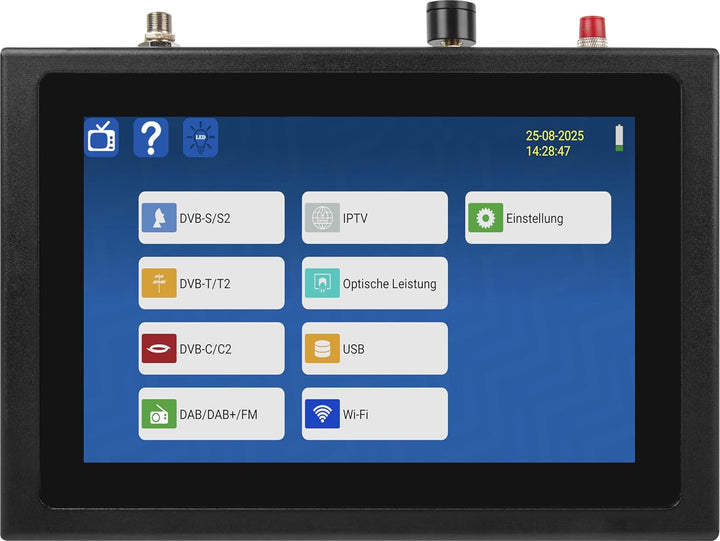 Megasat HD 7 Combo V2 – Messgerät (für DVB-S, DVB-S2, DVB-T, DVB-T2, DVB-C, DAB+, Live-TV Bild, Unic