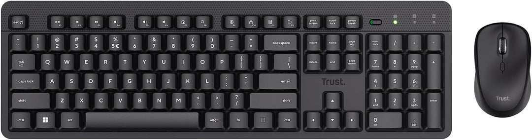 Trust ODY II Niederländisches Layout QWERTY Tastatur und Maus Set Kabellos