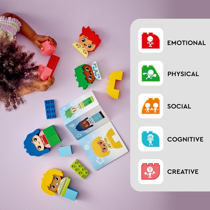 LEGO DUPLO 10415 Meine ersten grossen Gefühle und Emotionen, interaktives Spielzeug, farbige Baustei