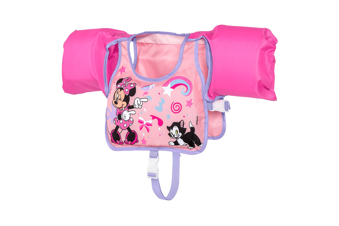Bestway Swim Safe ABC Disney Junior Schwimmhilfe mit Textilbezug Stufe B Minnie Mouse, 3-6 Jahre