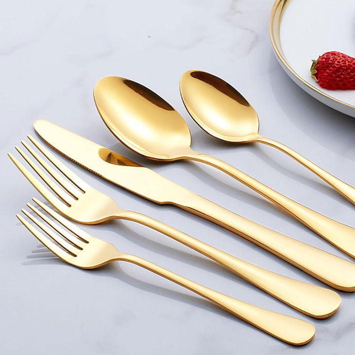 Besteck Set für 4 Personen, 20 teilig Essbesteck Set inkl. Messer, Gabel, Löffel für die Küche zu Ha