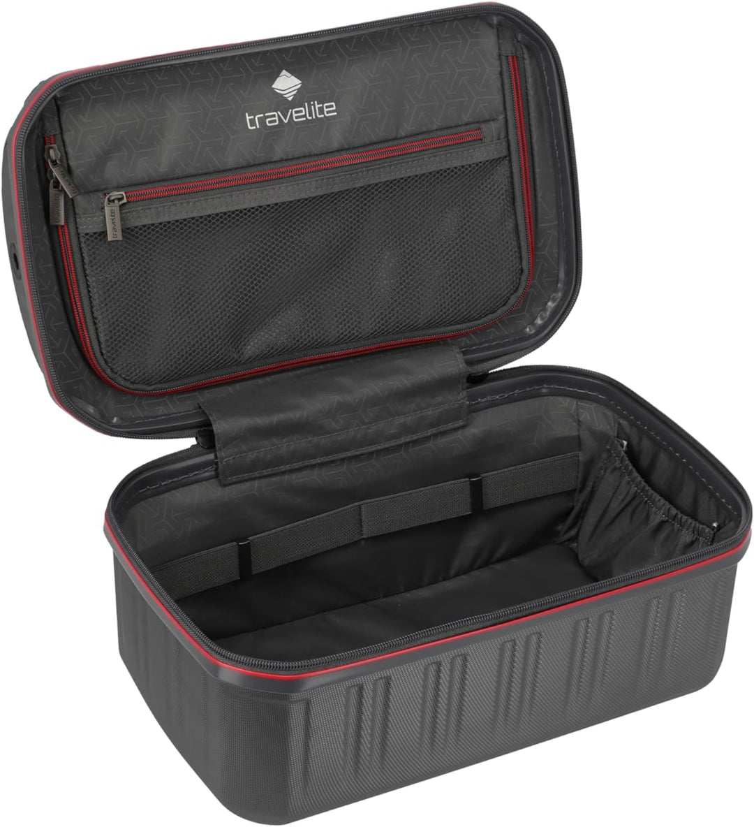 travelite DYNAMIIC Kosmetikkoffer, Beautycase 27x38x23 cm, ABS Hartschale, Koffer Aufsteckfunktion,