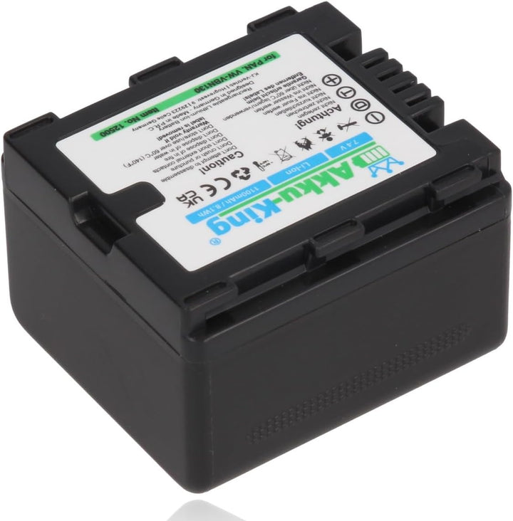 Akku-King Akku kompatibel mit Panasonic VBN130, VBN130E, VBN130E-K, VBN260, VBN260E, VBN260E - Li-Io