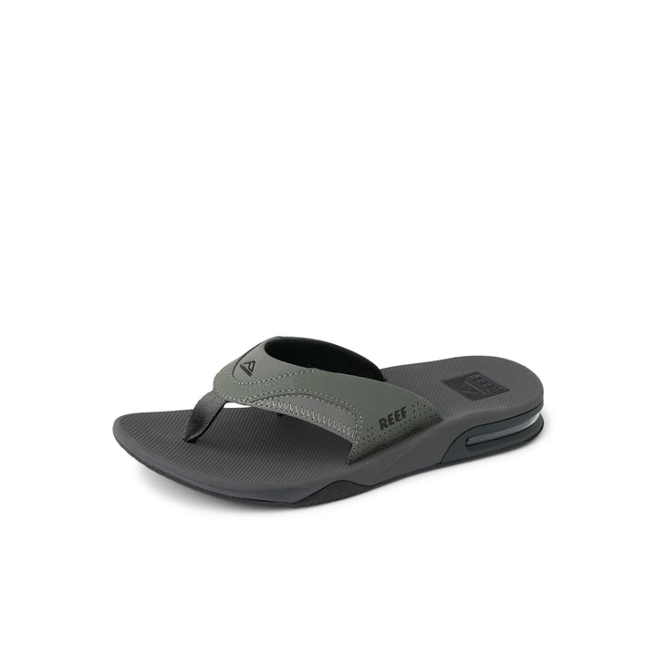 Reef Herren Fanning Zehentrenner 35 EU Grau Grau Schwarz, 35 EU Grau Grau Schwarz