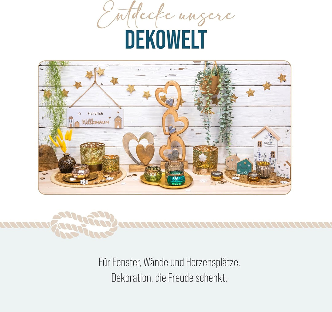 Logbuch-Verlag Baum Deko Figur aus Metall Lebensbaum Gold zum Hinstellen Schmuckbaum Hochzeit Gesche