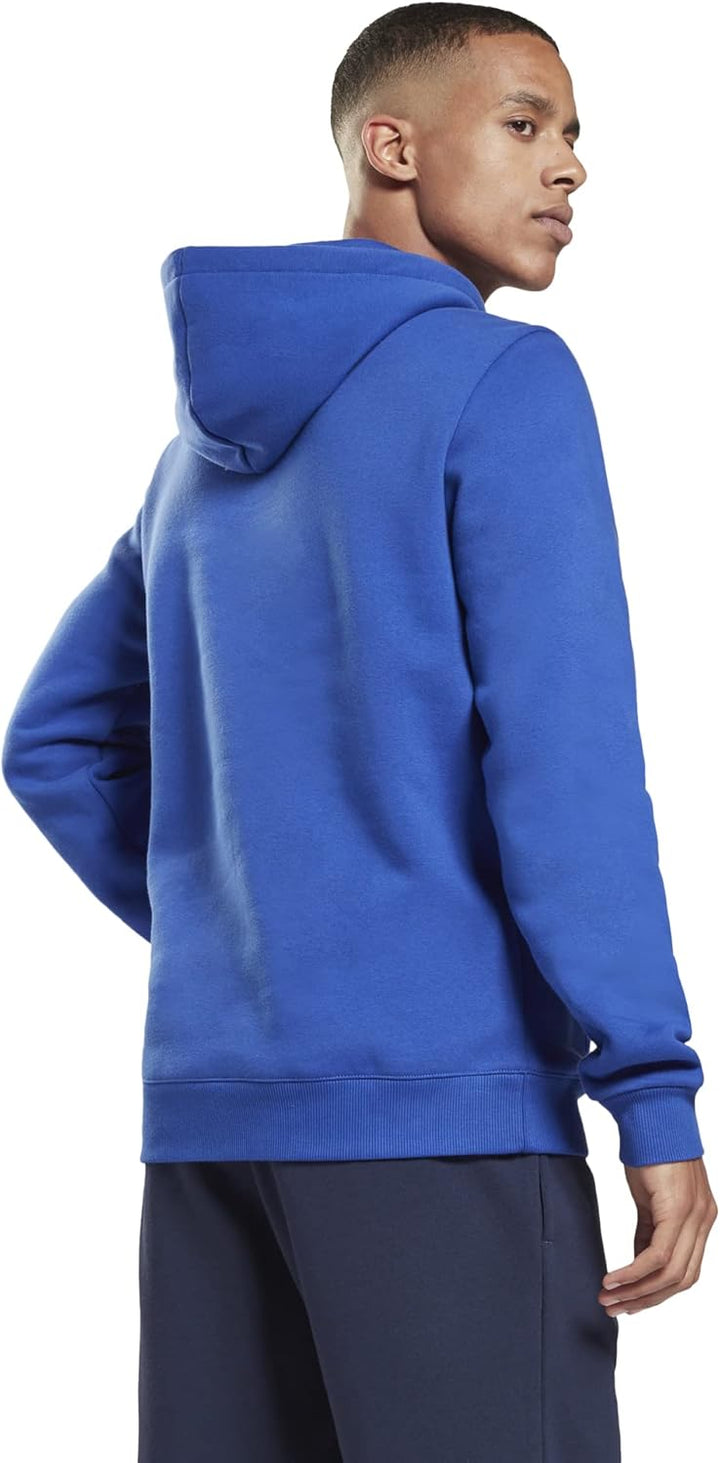 Reebok Herren-Kapuzenpullover mit French Terry-Logo S Bright Cin Stockalt, S Bright Cin Stockalt