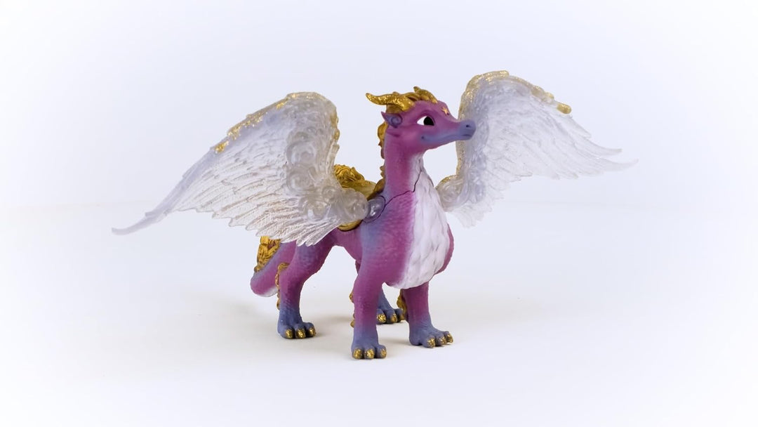 schleich BAYALA 70762 Nachtdrache - Drache Fantasievolle Mythische Drachenfigur mit Flügeln und Glit