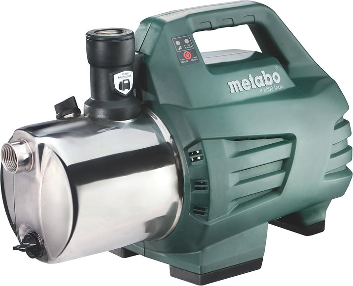 Metabo Gartenpumpe P 6000 Inox &amp; 903061260 Pumpenmontageset MSS 310-HWA/P Bundle mit Pumpenmontagese