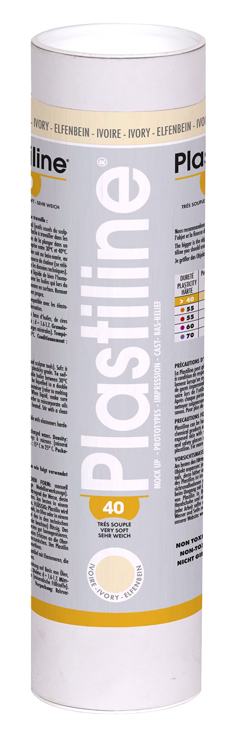 Herbin 1140T - Plastilin für den Modellbau, 1 kg, zum modelieren, HG40, sehr flexibel, 1 Dose, Elfen