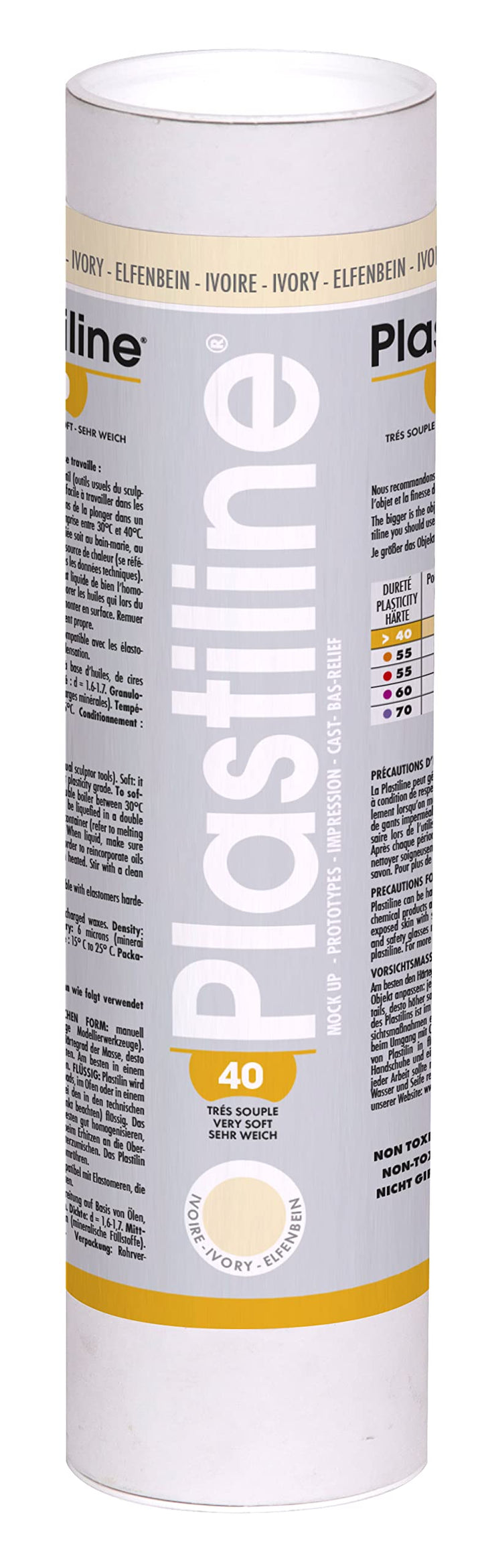 Herbin 1140T - Plastilin für den Modellbau, 1 kg, zum modelieren, HG40, sehr flexibel, 1 Dose, Elfen