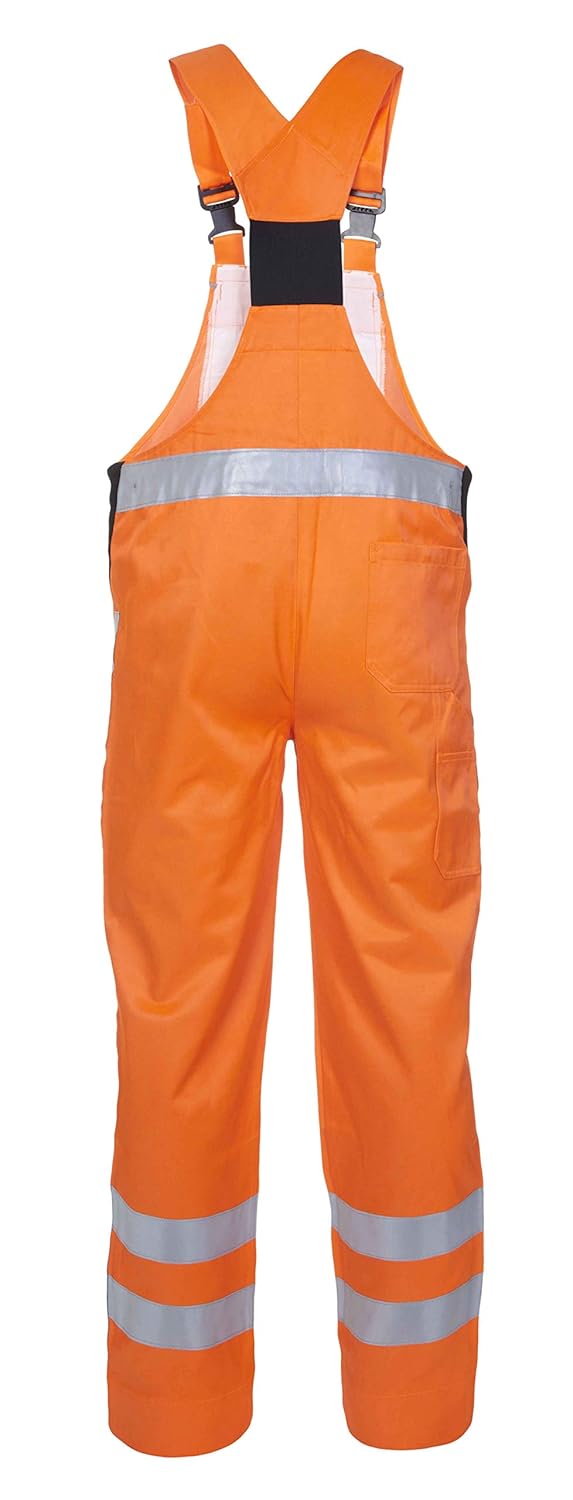 Hydrowear 48465 Assen EN 471-RWS Latz und Hosenträger Orange Grösse 52, 52 Neonorange