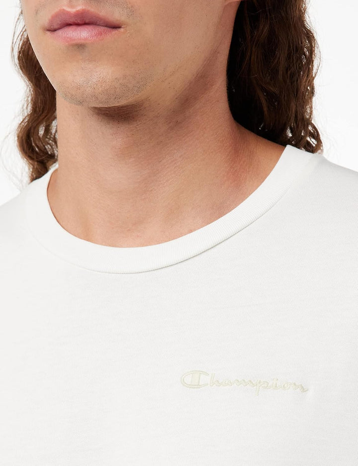 Champion Herren Eco Future S-s T-Shirt XXS Cremefarben, XXS Cremefarben