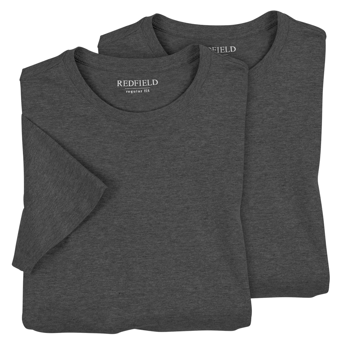 Doppelpack T-Shirts Übergrösse anthrazit Melange 4XL Grosse Grössen Grau, 4XL Grosse Grössen Grau