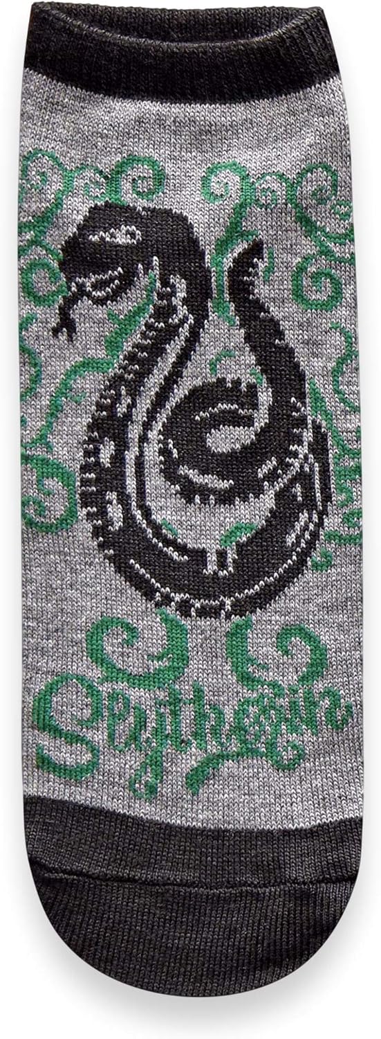 Harry Potter Häuser Expecto Patronum Fancy Scroll Artwork Juniors/Damen 5er-Pack Knöchelsocken, 36.5